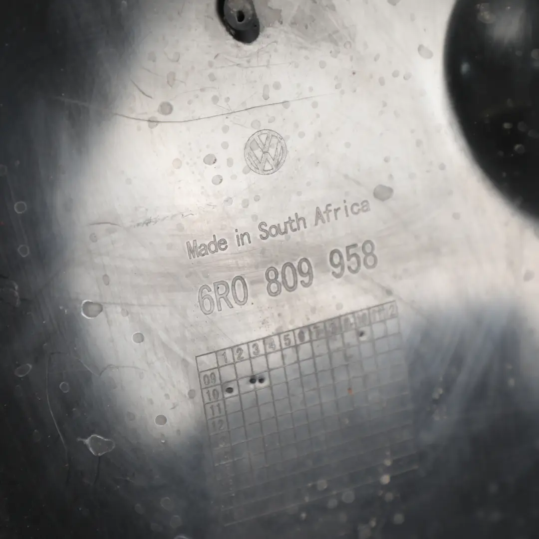 Volkswagen Polo 6R Wheel Arch Liner Splash Guard Front Right O/S - SKU 6R0809958 - Part number 6R0809958