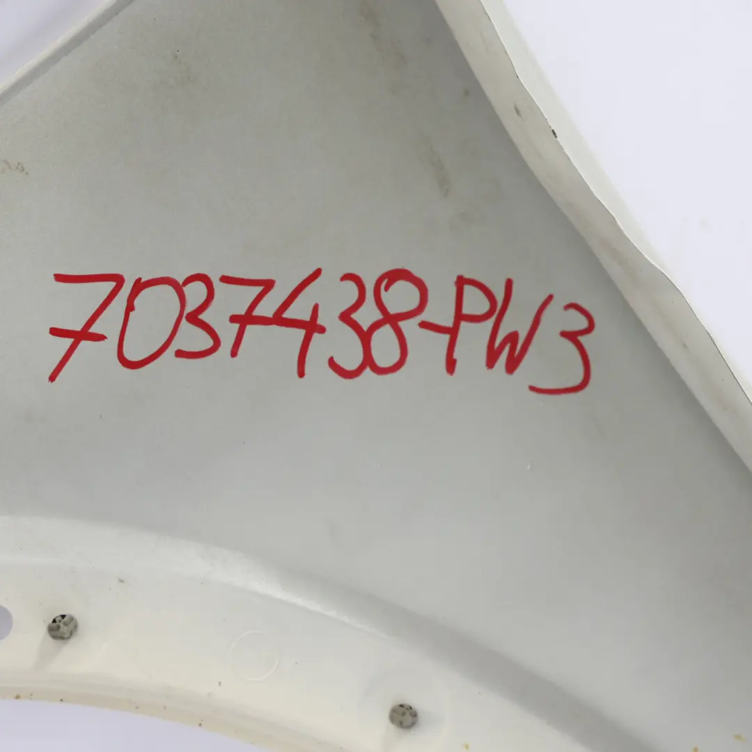 Mini R50 R53 Pannello Laterale Anteriore Destro Parafango Pepper White - 850 - SKU 7037438-PW3 - Numero di parte 7037438