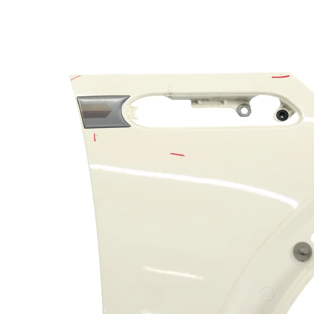 Panel Lateral Delantero Derecho Guardabarros Pepper White - 850 para Mini R50 R53 con número de pieza 7037438 Mini R50 R53 Panel Lateral Delantero Derecho Guardabarros Pepper White - 850 - SKU 7037438-PW3 - Número de pieza 7037438
