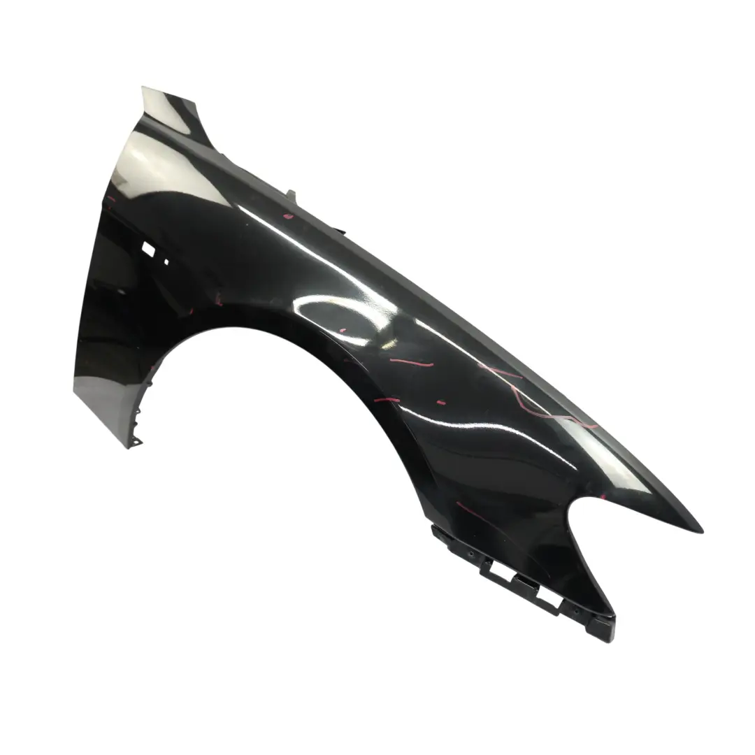 BMW E65 E66 Panel Lateral Delantero Derecho Black Sapphire Negro - 475 - SKU 7138474-BS1 - Número de pieza 7138474