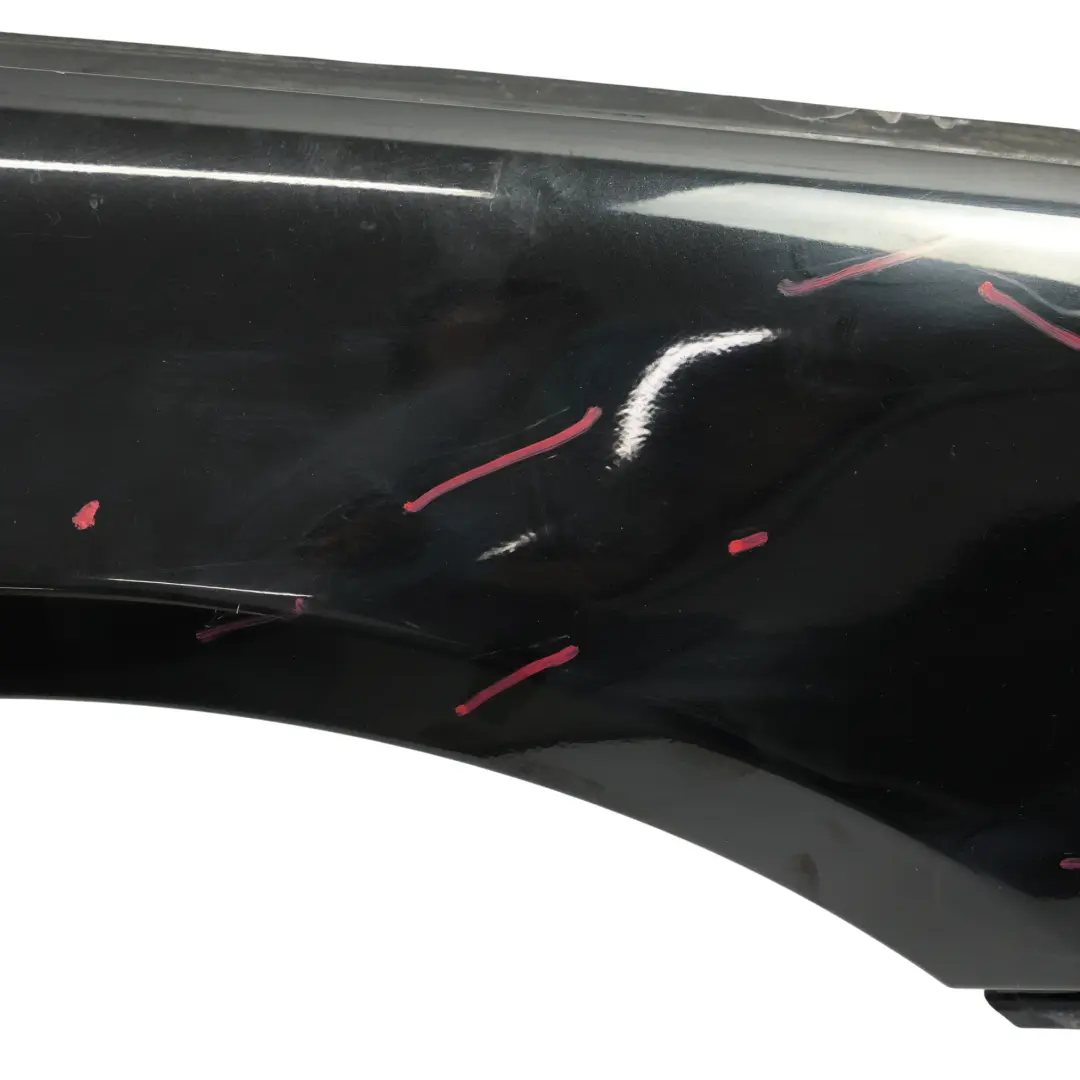 BMW E65 E66 Błotnik Prawy Przedni Black Sapphire Czarny Metalik - 475 - SKU 7138474-BS1 - Numer Części 7138474