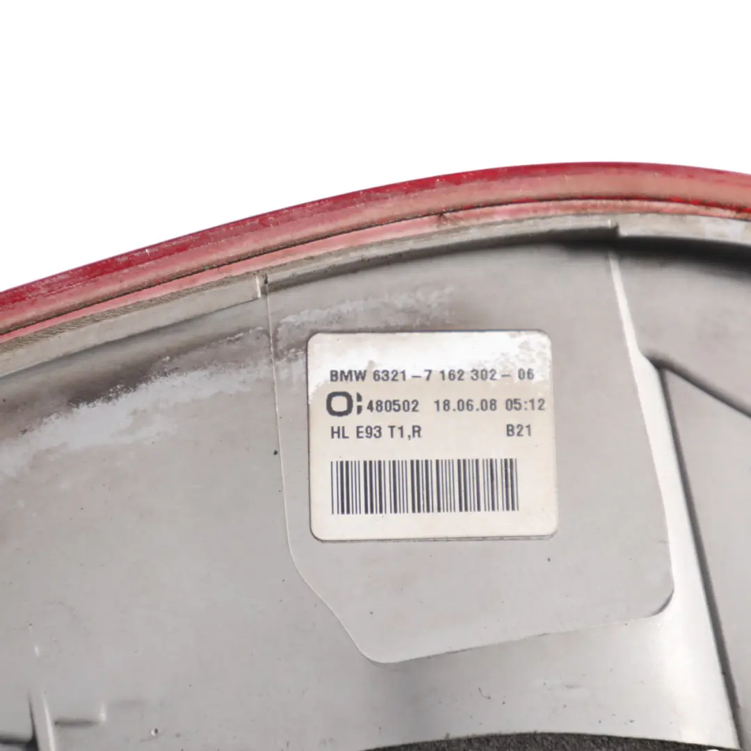 Rückleuchte BMW E93 Cabrio Cabrio Lichtleiste Hinten Rechts für mit Teilenummer 7162302 Rückleuchte BMW E93 Cabrio Cabrio Lichtleiste Hinten Rechts - SKU 7162302-2 - Teilenummer 7162302