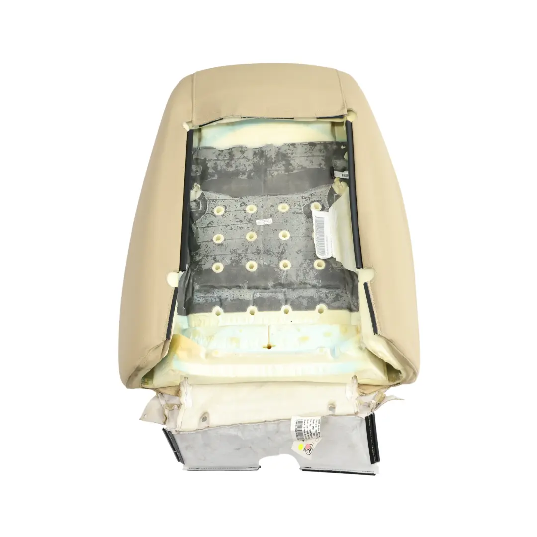 BMW E90 E91 LCI Front Seat Backrest Cover Leather Dakota Beige Right O/S - SKU 7246804-2 - Part number 7246804