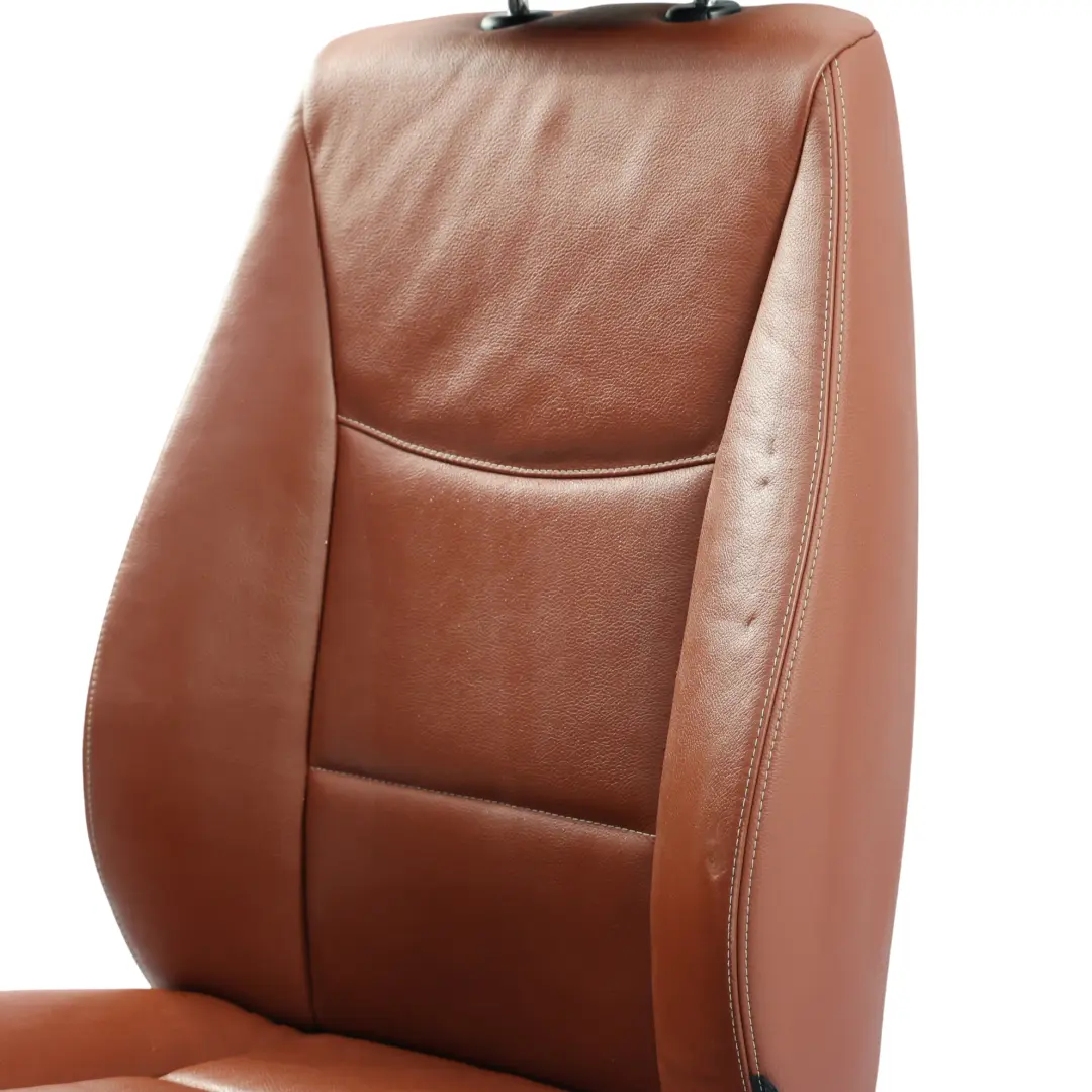 BMW X3 F25 Front Seat Heated Leather Rot Braun Left N/S - SKU 7255659-1 - Part number 7255659