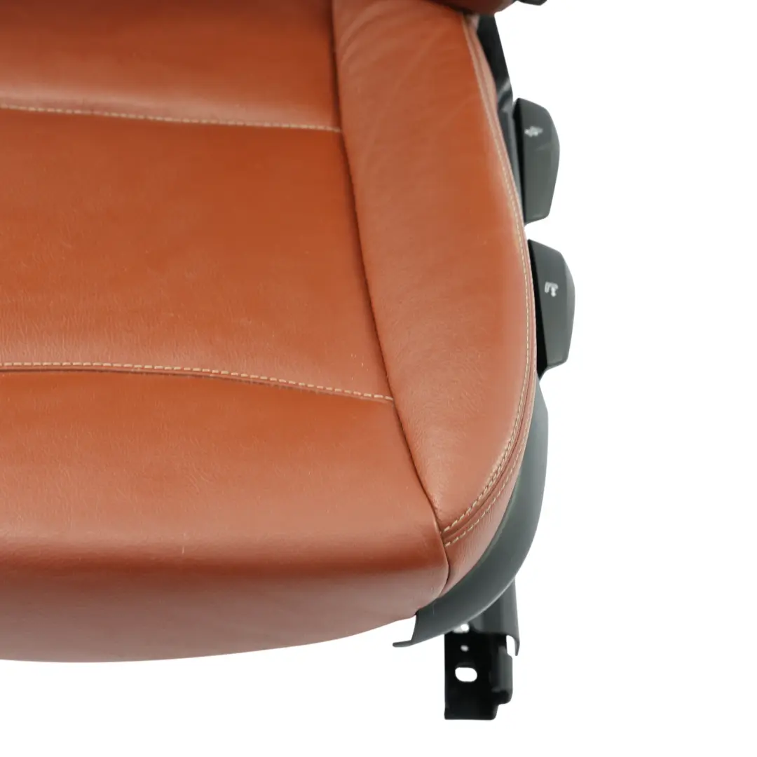 BMW X3 F25 Front Seat Heated Leather Rot Braun Left N/S - SKU 7255659-1 - Part number 7255659
