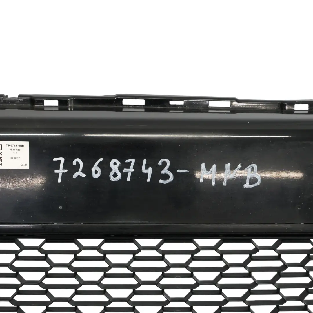 Mini Cooper S R55 R56 LCI Rivestimento Paraurti Anteriore Midnight Black - A94 - SKU 7268743-MNB - Numero di parte 7268743