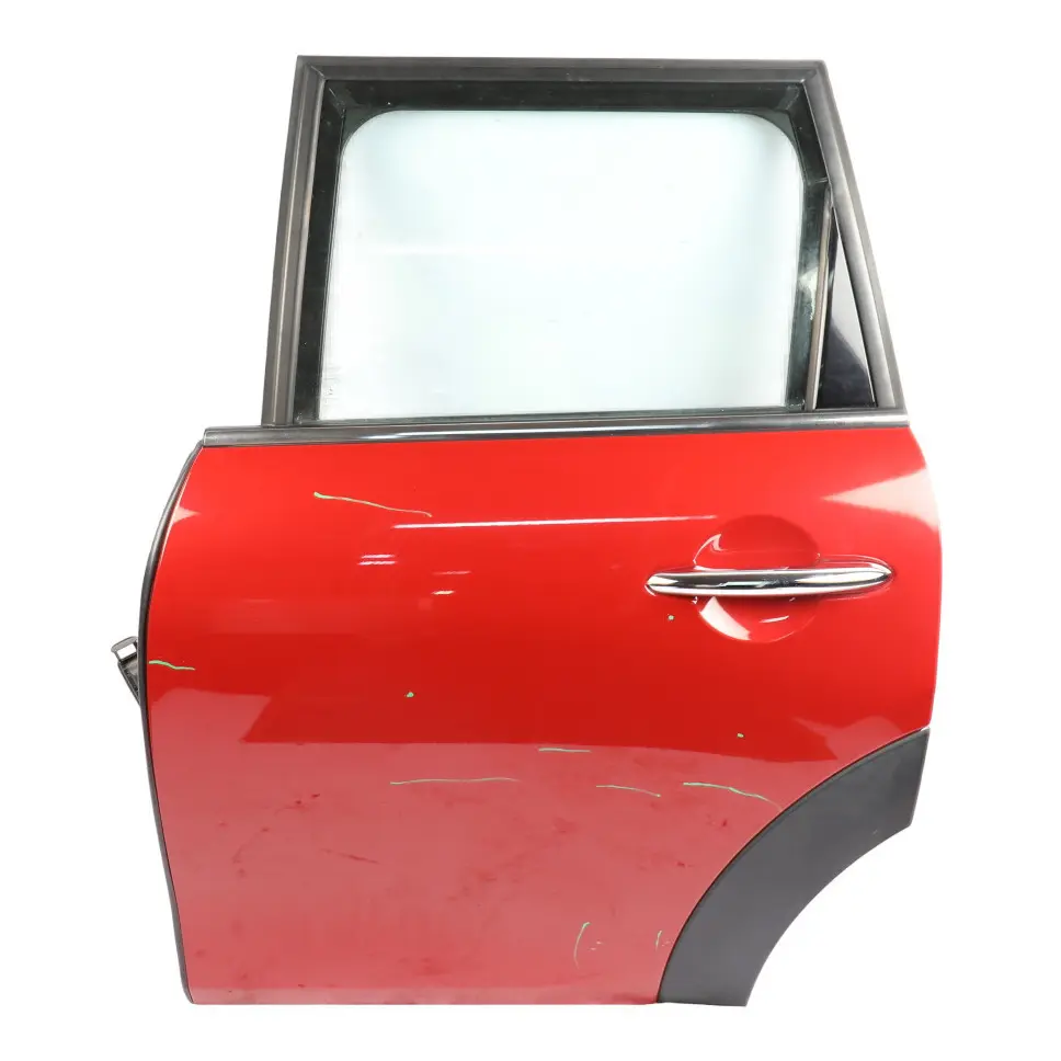 Door Rear Left N/S Covering Panel Blazing Red Metallic - B83 to Mini F55 with Part number 7327449 Mini F55 Door Rear Left N/S Covering Panel Blazing Red Metallic - B83 - SKU 7327449-BRM - Part number 7327449