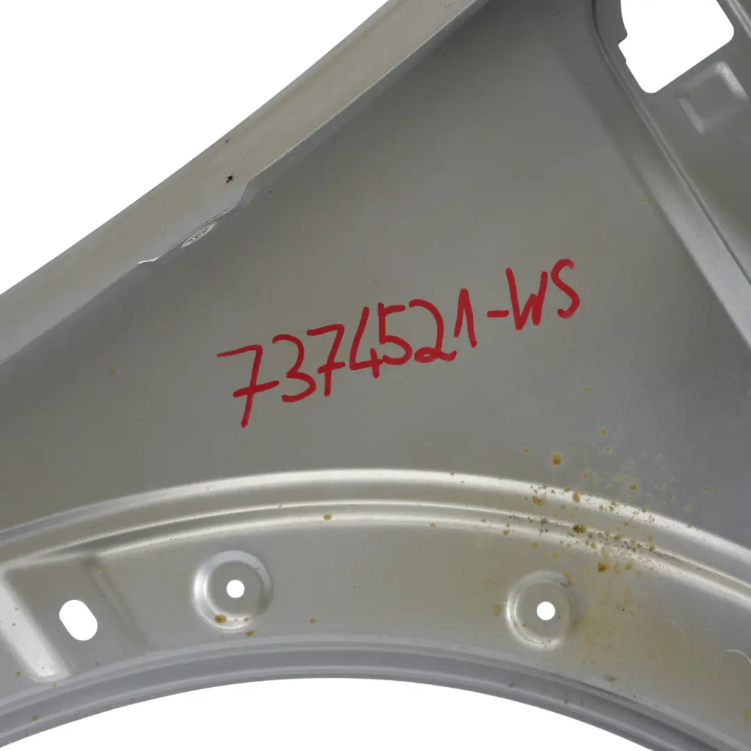 Mini F55 F56 Front Left N/S Side Wing Panel Fender White Silver Metallic - A62 - SKU 7374521-WS - Part number 7374521