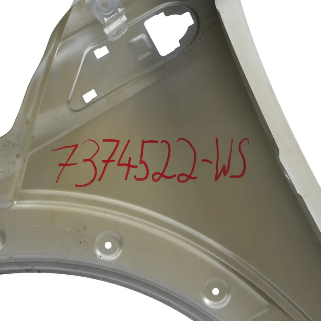 Pannello Laterale Anteriore Destro Rivestimento White Silver - A62 per Mini F55 F56 con numero di parte 7374522 Mini F55 F56 Pannello Laterale Anteriore Destro Rivestimento White Silver - A62 - SKU 7374522-WS - Numero di parte 7374522