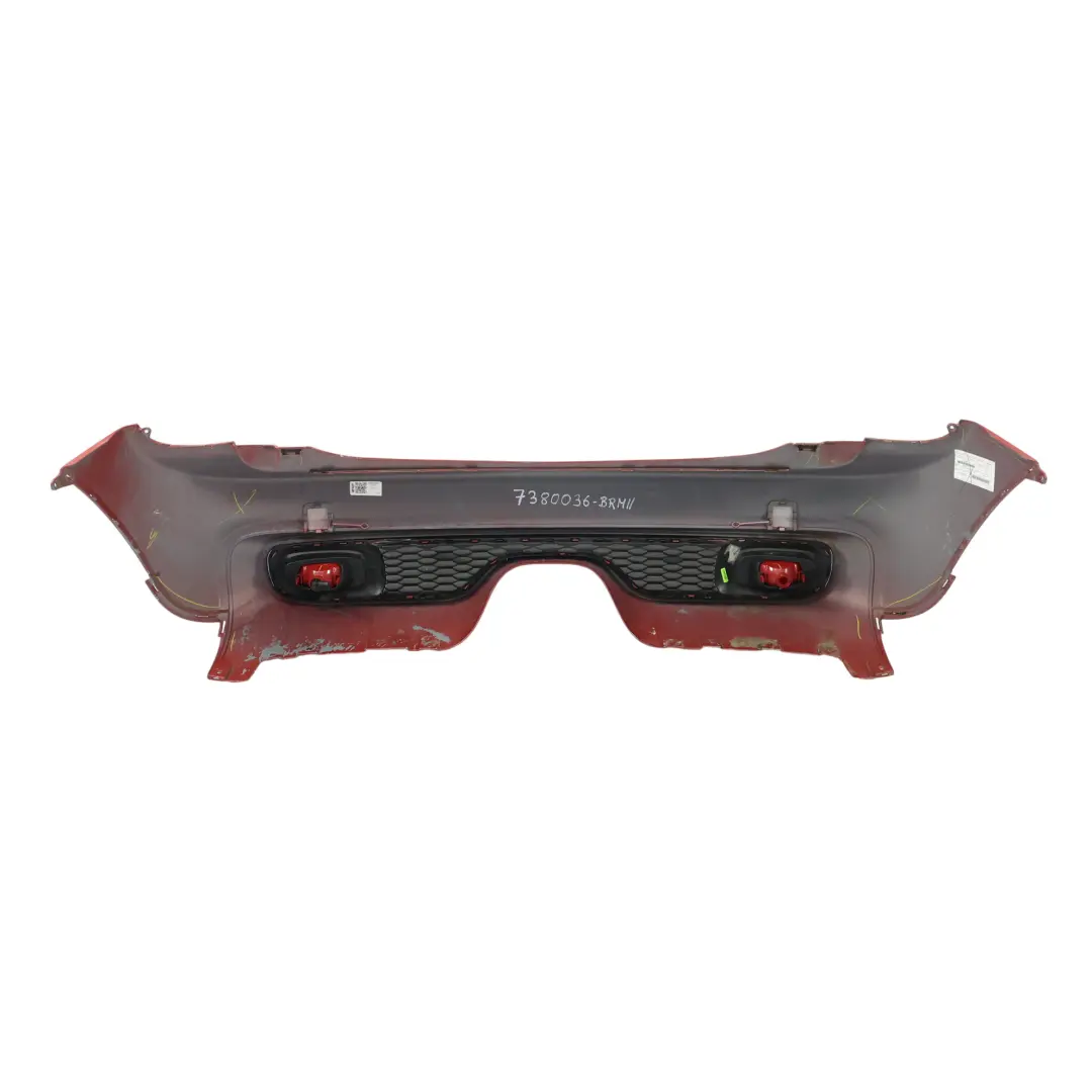 Mini F55 Rear Bumper Cooper S Trim Panel PDC White Silver Metallic - A62 - SKU 7380036-BRMII - Part number 7380036