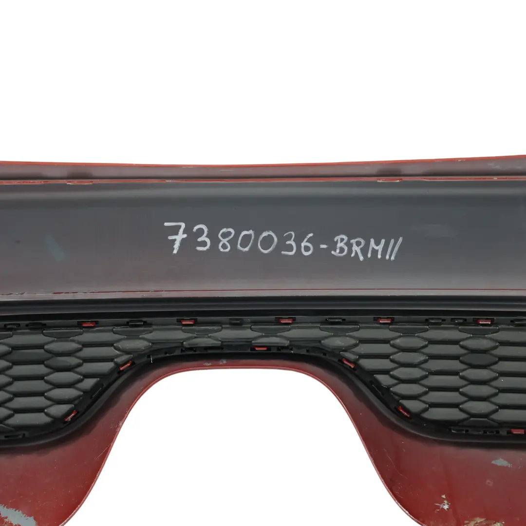 Mini F55 Rear Bumper Cooper S Trim Panel PDC White Silver Metallic - A62 - SKU 7380036-BRMII - Part number 7380036