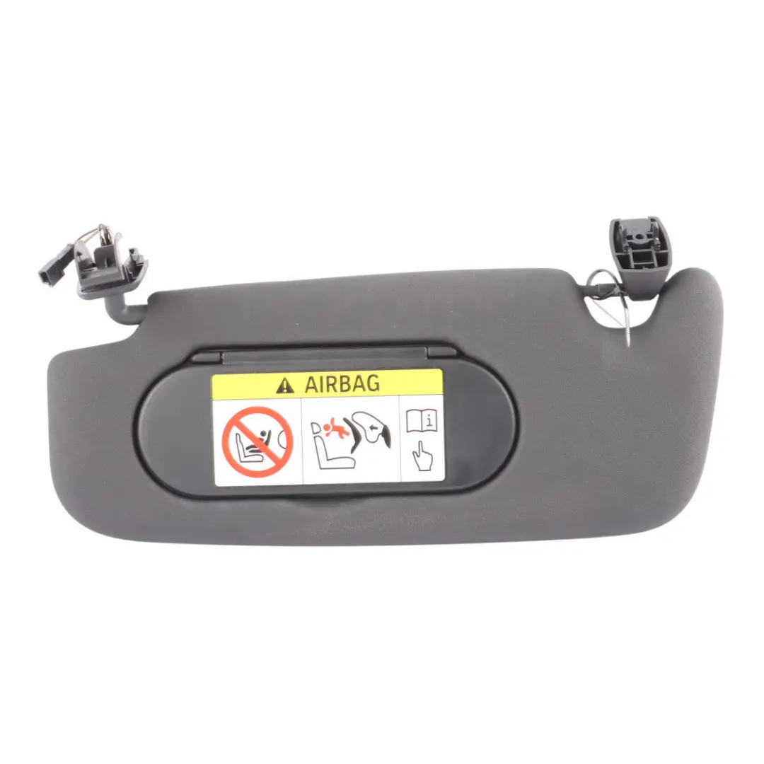 Sun Visor Mini Cooper One F55 F56 Sunvisor Mirror Cover Left N/S Black to with Part number 7382103 Sun Visor Mini Cooper One F55 F56 Sunvisor Mirror Cover Left N/S Black - SKU 7382103-2 - Part number 7382103