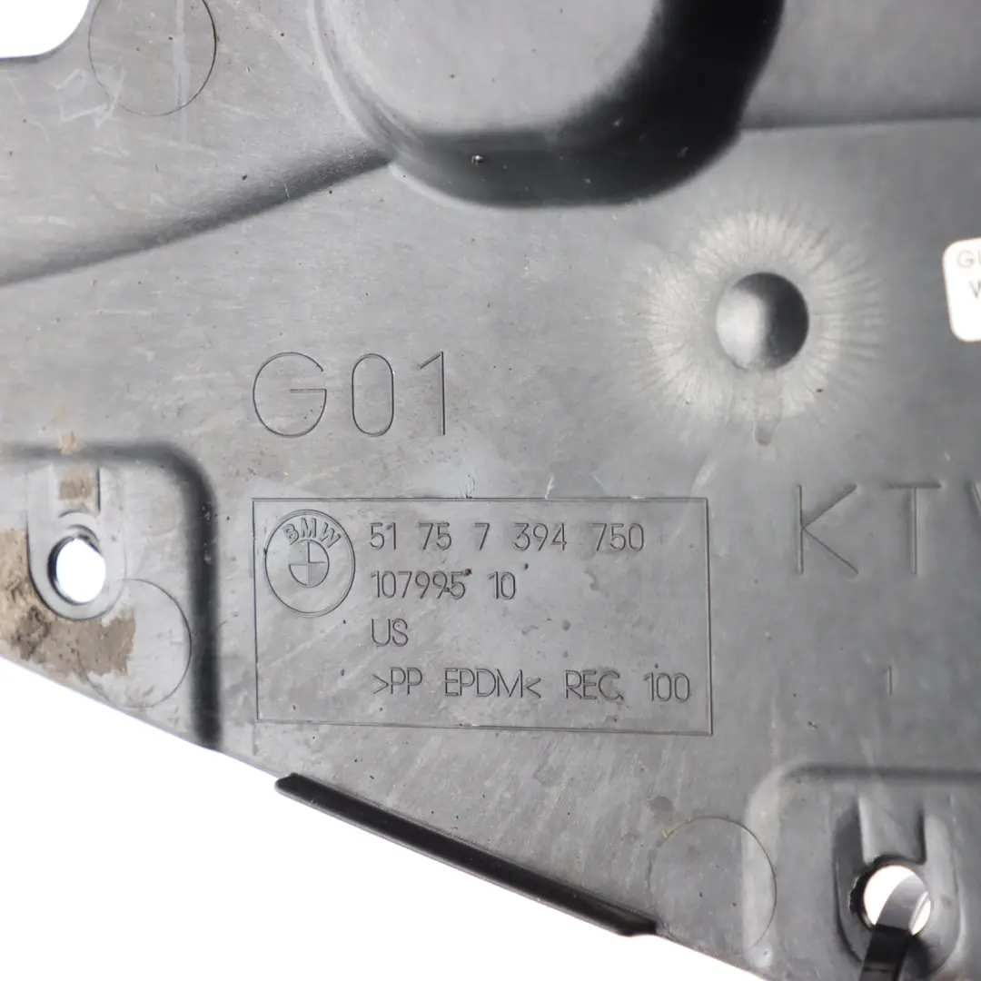 BMW G01 G02 F97 F98 Underbody Underfloor Panelling Cover Rear Right O/S - SKU 7394750 - Part number 7394750