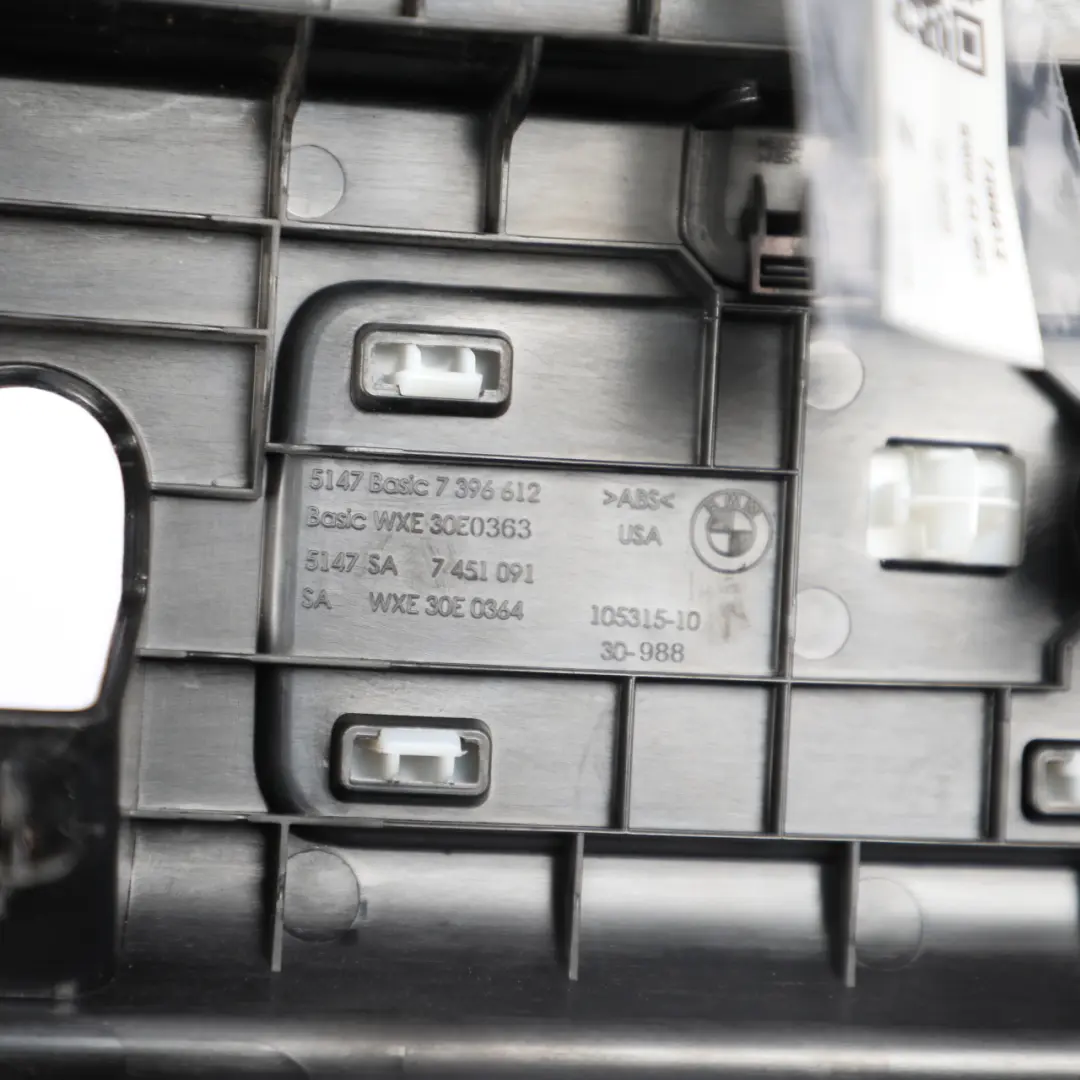 BMW X3 G01 Loading Sill Boot Trunk Cover Luggage Edge Trim Panel Black - SKU 7396612 - Part number 7396612