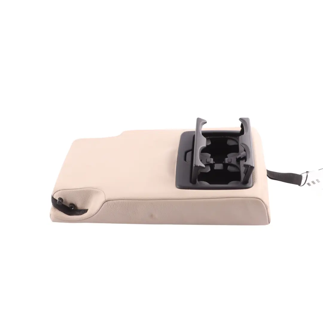 BMW F45 F48 Rear Seat Middle Center Arm Rest Cupholder Leather Oyster - SKU 7399376 - Part number 7399376