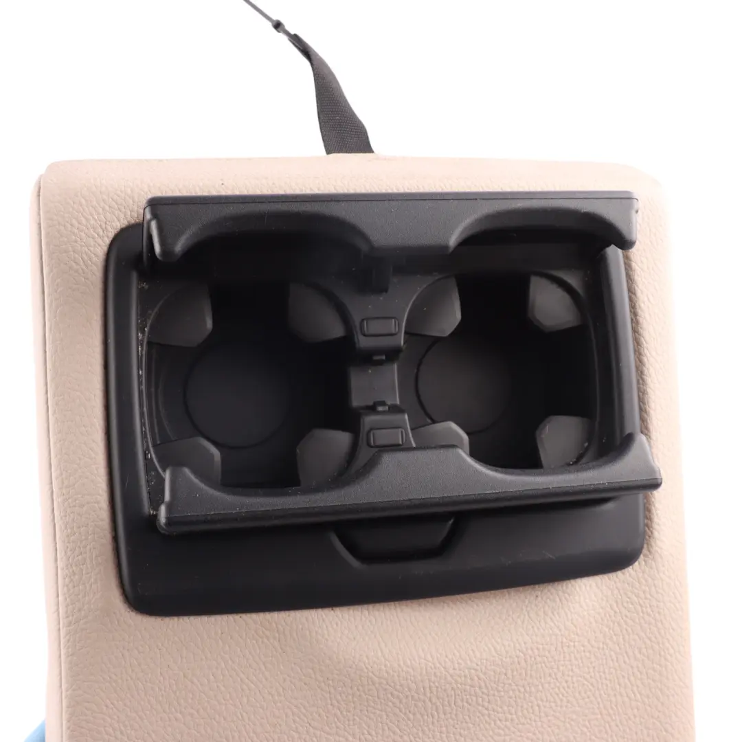 BMW F45 F48 Rear Seat Middle Center Arm Rest Cupholder Leather Oyster - SKU 7399376 - Part number 7399376