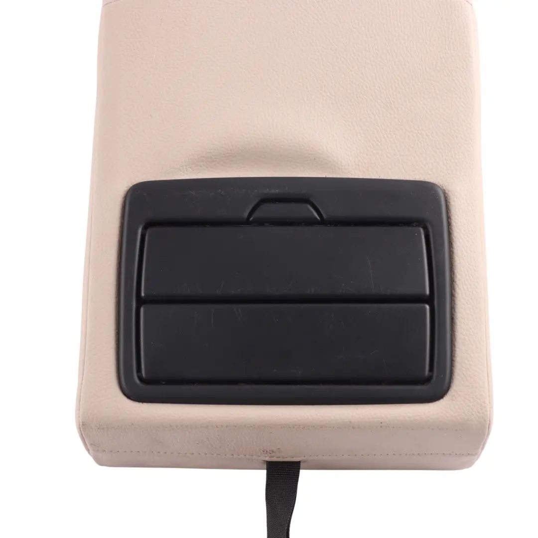 BMW F45 F48 Rear Seat Middle Center Arm Rest Cupholder Leather Oyster - SKU 7399376 - Part number 7399376