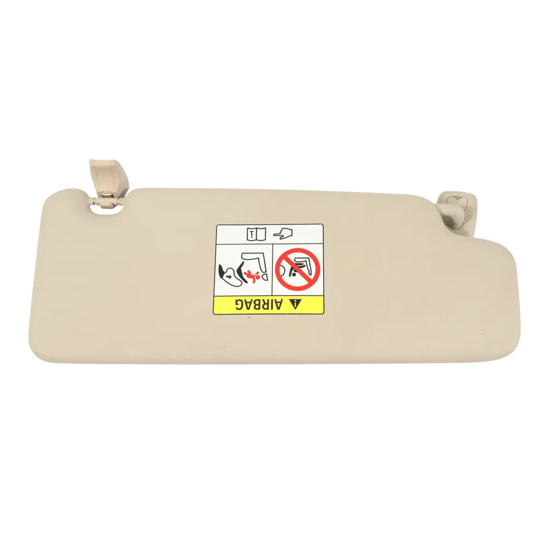 BMW F46 Sonnen Blende Sonnenblende Mit Label Spiegel Oyster Links Seite 7402854 - SKU 7402855 - Teilenummer 7402855