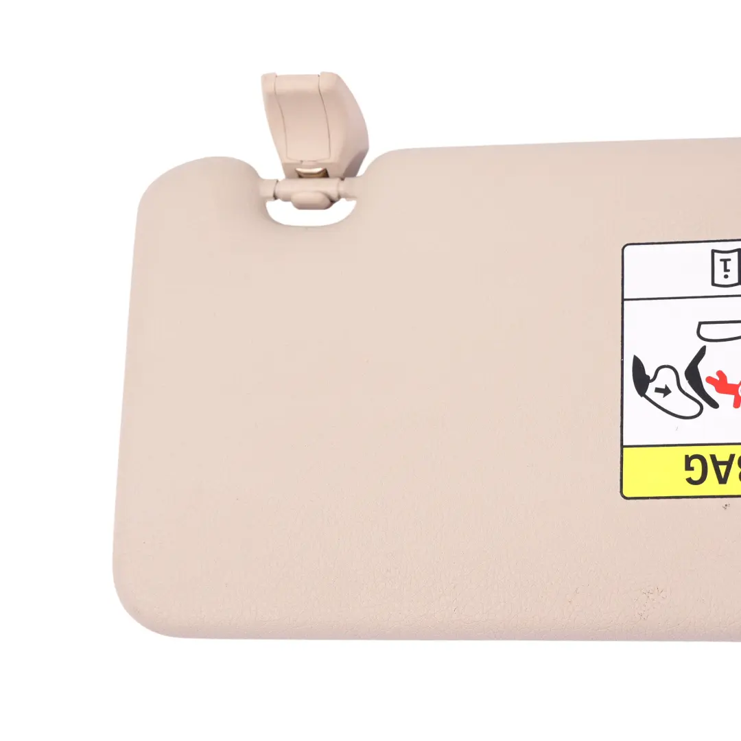 BMW F46 Sonnen Blende Sonnenblende Mit Label Spiegel Oyster Links Seite 7402854 - SKU 7402855 - Teilenummer 7402855