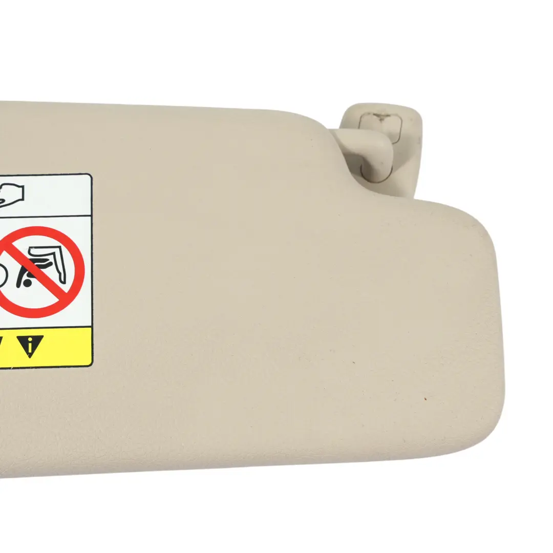BMW F46 Sonnen Blende Sonnenblende Mit Label Spiegel Oyster Links Seite 7402854 - SKU 7402855 - Teilenummer 7402855