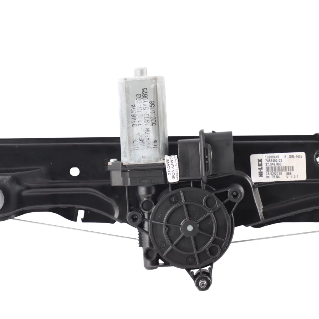 BMW F48 Puerta Trasera Ventana Regulador Motor Mecanismo Derecho - SKU 7463492 - Número de pieza 7463492