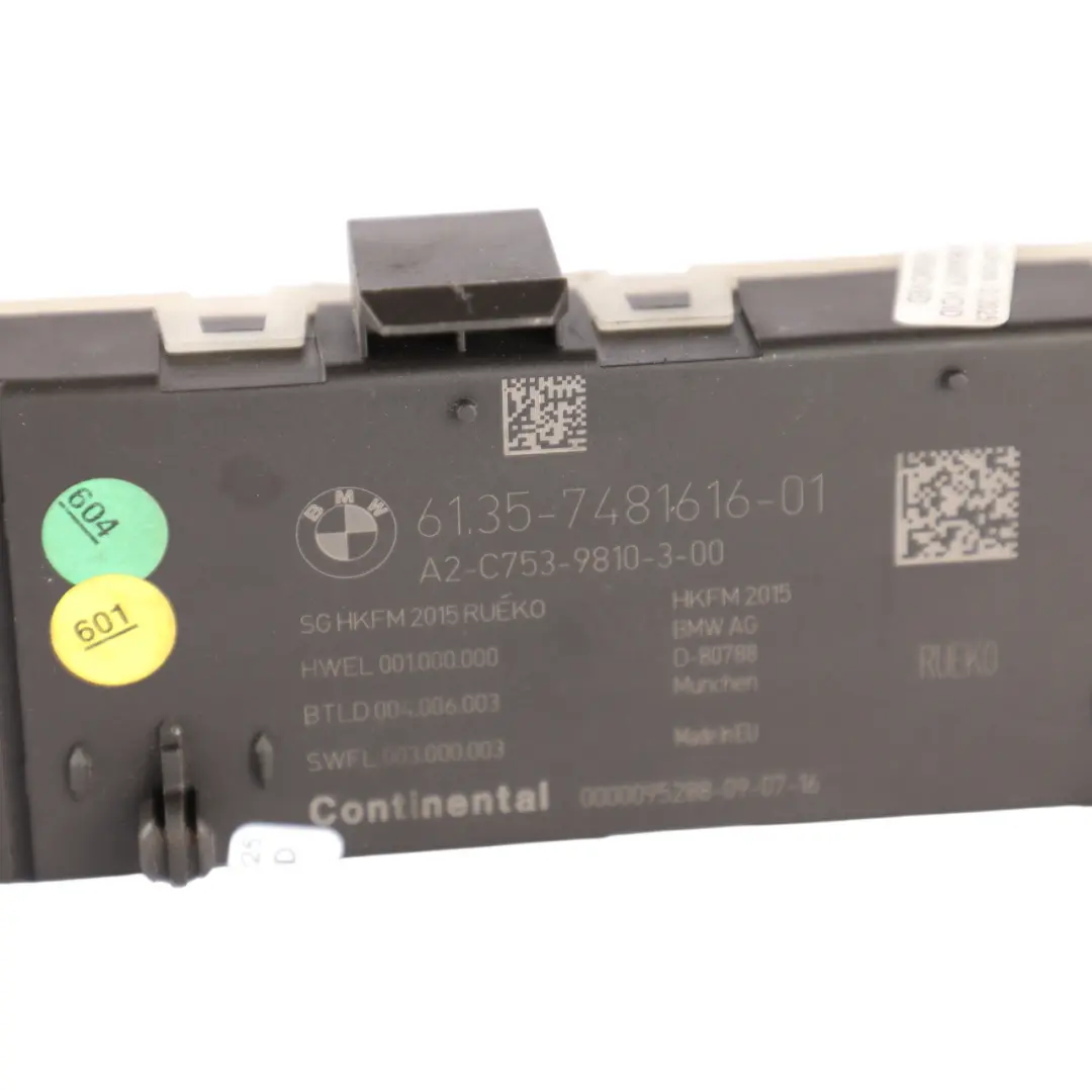 Lift Module Trunk Control Unit Rear ECU to BMW F31 F36 Mini F60 Tailgate with Part number 7481616 BMW F31 F36 Mini F60 Tailgate Lift Module Trunk Control Unit Rear ECU - SKU 7481616-2 - Part number 7481616