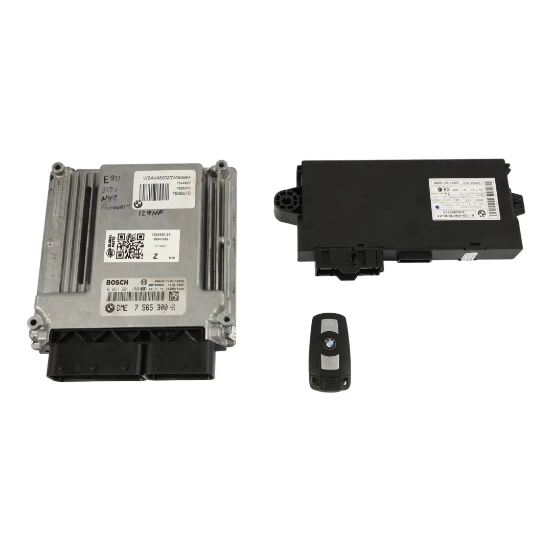 BMW E87 E90 118i 318i N46 129HP Moduł Silnika DME Zestaw Automat - SKU 7565300-21 - Numer Części 7565300