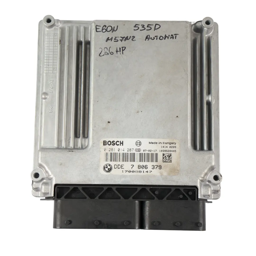 M57N2 286HP Motore Controllo ECU KIT DDE Automatico per BMW E60 E61 LCI 535d con numero di parte 7806379 BMW E60 E61 LCI 535d M57N2 286HP Motore Controllo ECU KIT DDE Automatico - SKU 7806379-2 - Numero di parte 7806379