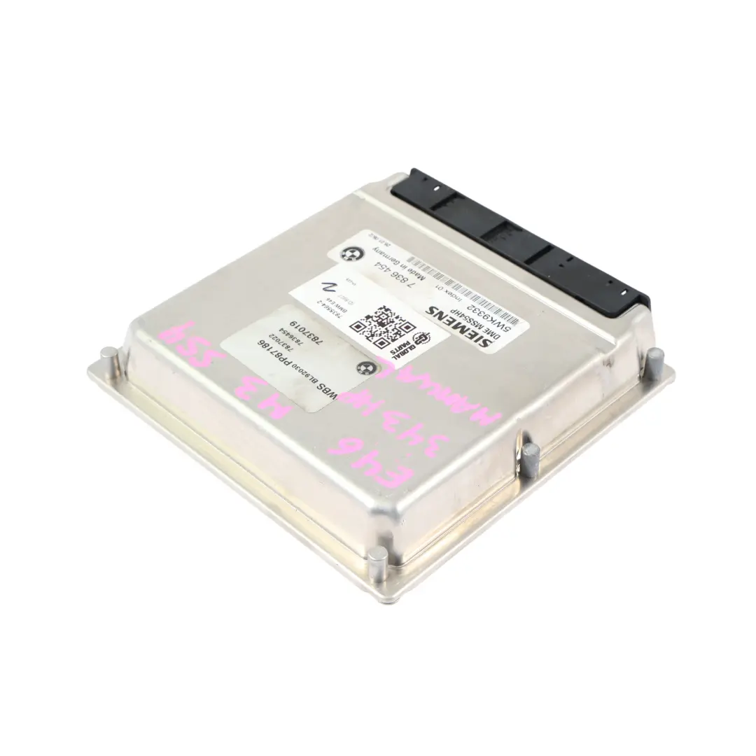 S54 343HP ECU Engine Control Unit Kit DDE Manual to BMW E46 M3 with Part number 7835564 BMW E46 M3 S54 343HP ECU Engine Control Unit Kit DDE Manual - SKU 7835564-2 - Part number 7835564