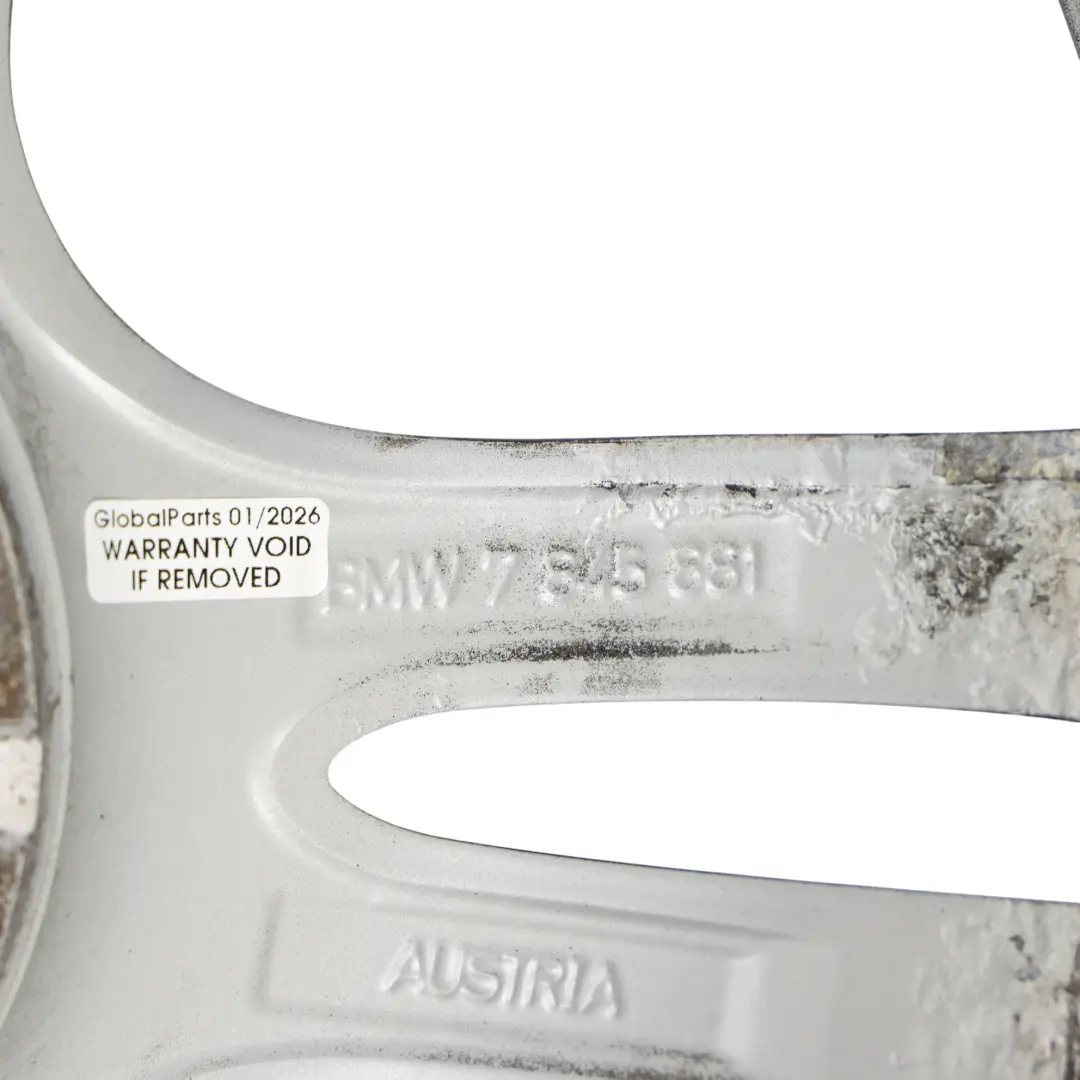 Felga Aluminiowa Czarna 18" 8,5J do BMW F30 F31 o numerze 7845881 BMW F30 F31 Felga Aluminiowa Czarna 18" 8,5J - SKU 7845881-8 - Numer Części 7845881