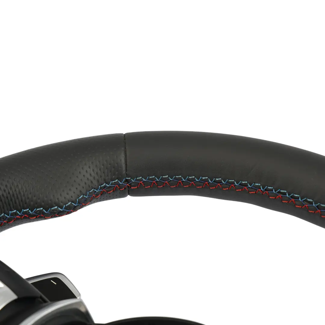 BMW F20 F21 F30 F31 F32 F34 F36 M Sport Nuovo Pelle Nera Volante Paddle Shift - SKU 7850403-4 - Numero di parte 7850403