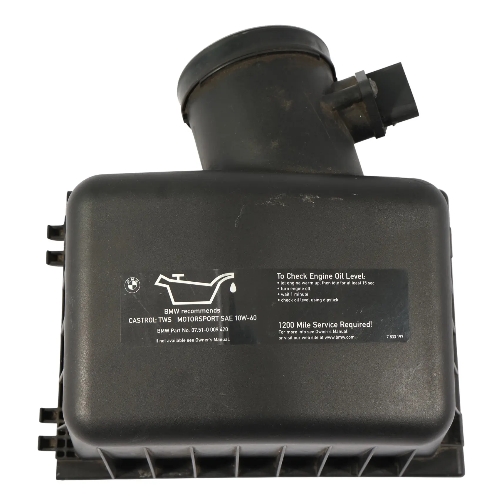 BMW E46 M3 Filtro Aria Aspirazione Silenziatore Flusso D'Aria S54 7853879