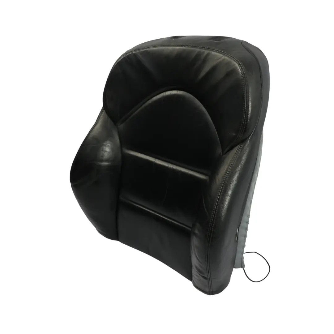 BMW E46 M3 Vorder Sitz Rücken Lehne Abdeckung Kissen Schwarz Leder Nappa 7902046 - SKU 7902076 - Teilenummer 7902076