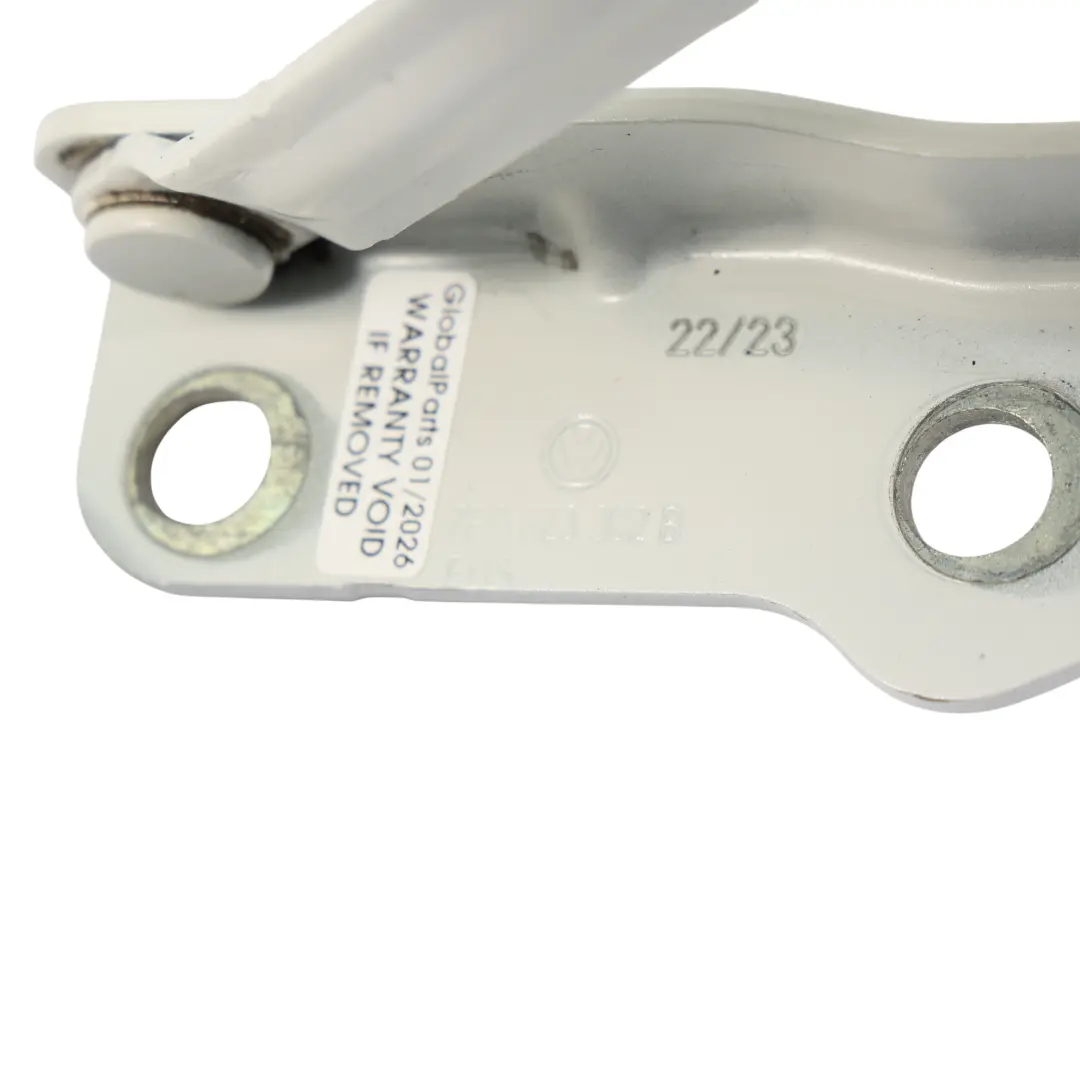 Hood Bonnet Hinge Front Right O/S Candy White - B9A to VW Transporter T6 with Part number 7E0823302B VW Transporter T6 Hood Bonnet Hinge Front Right O/S Candy White - B9A - SKU 7E0823302B-CAN - Part number 7E0823302B