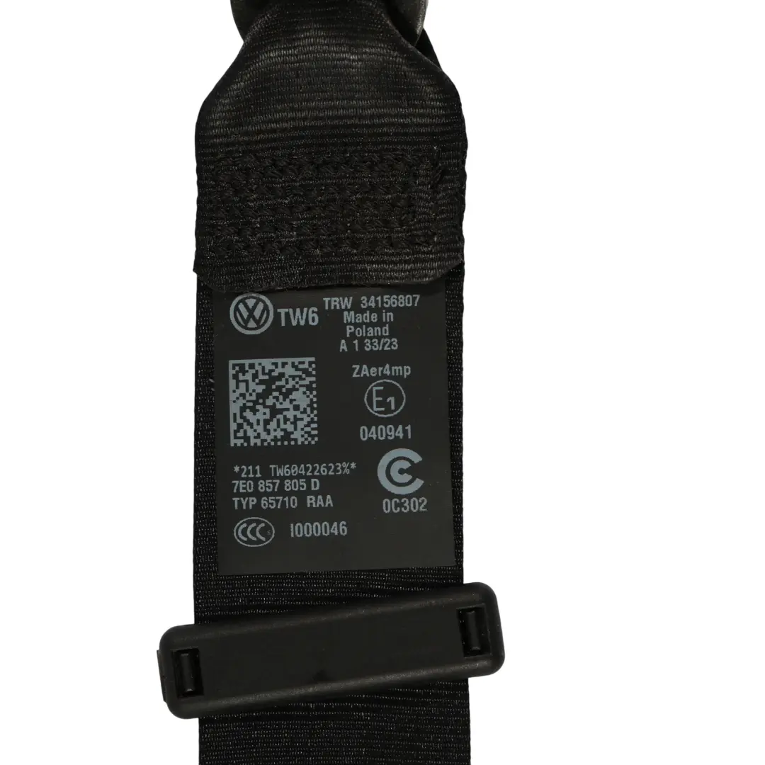 VW Transporter T6 Sicherheitsgurt Sicher Heitsgurt Vorne Links - SKU 7E0857805D - Teilenummer 7E0857805D