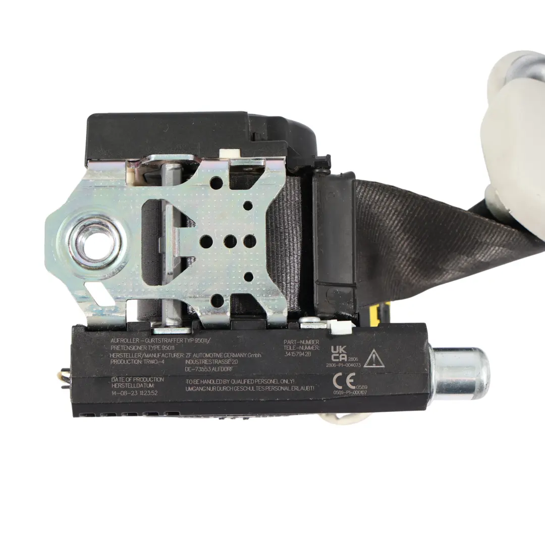 Cintura Di Sicurezza Nera Anteriore Destra per Volkswagen Transporter T6 con numero di parte 7E0857806D Volkswagen Transporter T6 Cintura Di Sicurezza Nera Anteriore Destra - SKU 7E0857806D - Numero di parte 7E0857806D