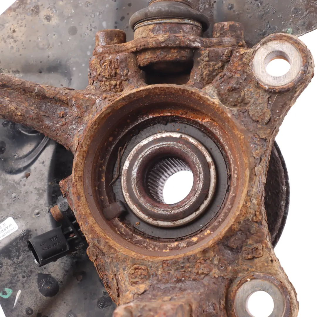 VW Volkswagen Transporter T5 Front Axle Wheel Hub Knuckle Right O/S - SKU 7H8407258C - Part number 7H8407258C