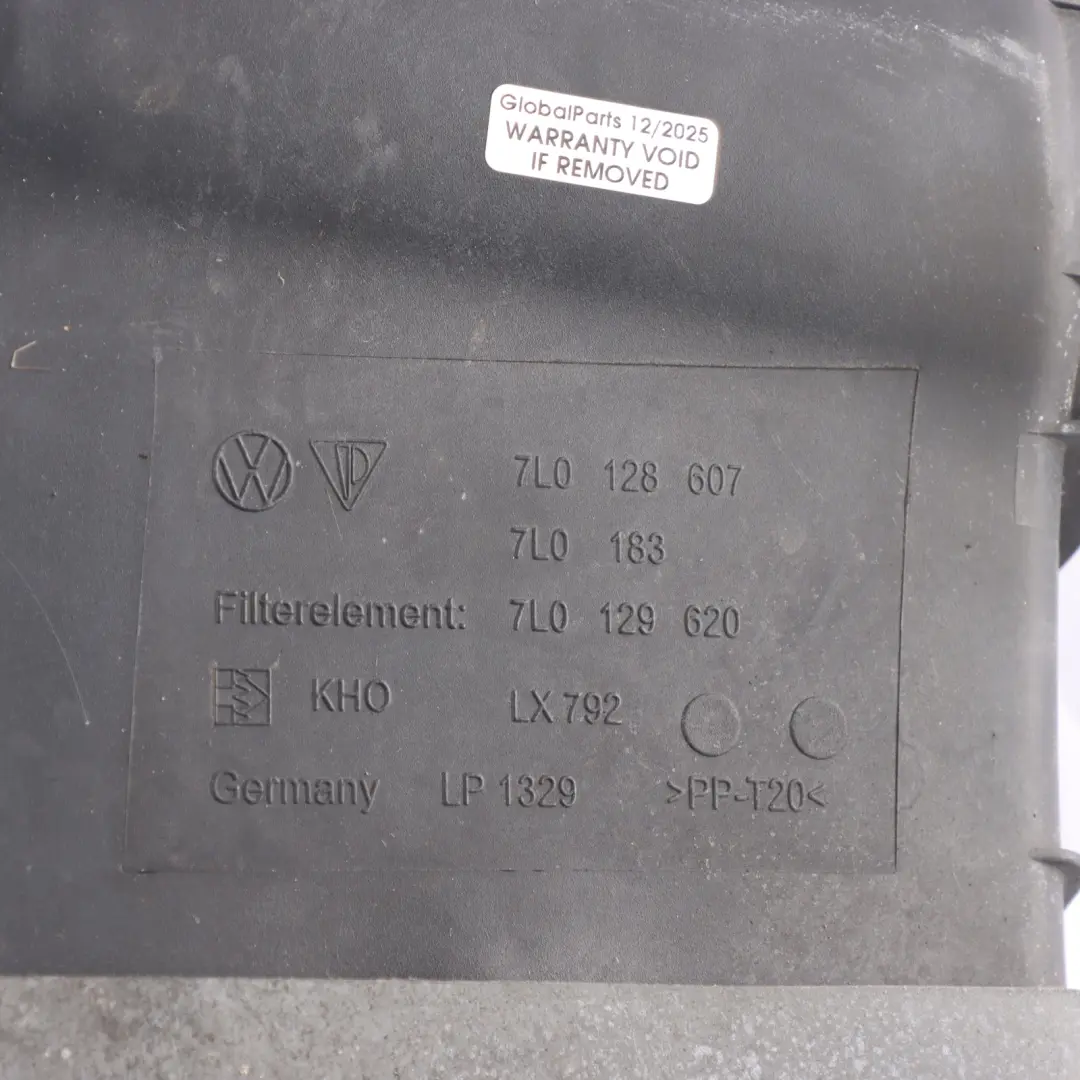 Intake Air Filter Box Housing Casing to Porsche Cayenne Turbo 9PA with Part number 7L0128607 Porsche Cayenne Turbo 9PA Intake Air Filter Box Housing Casing - SKU 7L0128607 - Part number 7L0128607