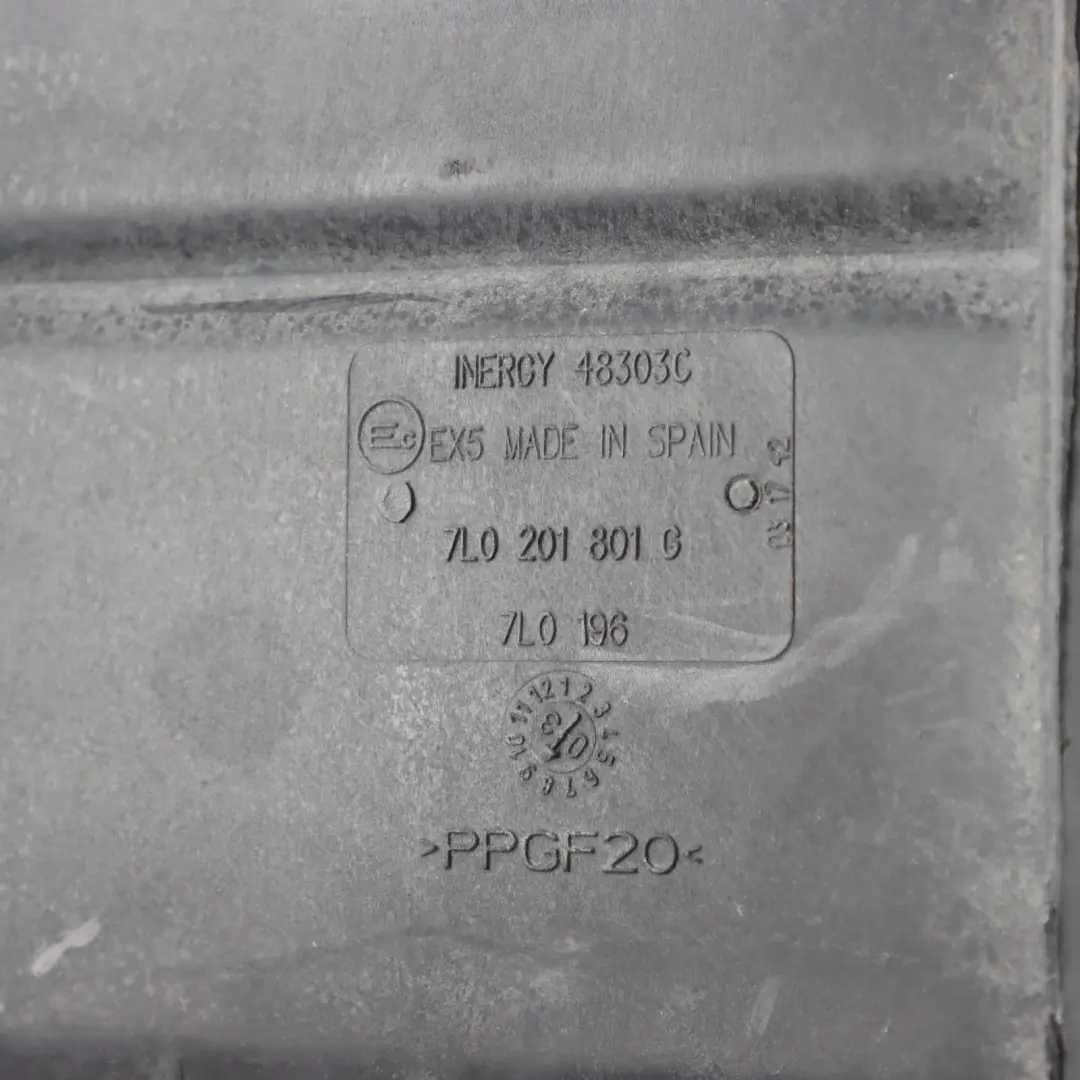 Porsche Cayenne 9PA Activated Charcoal Filter Box Housing - SKU 7L0201801G - Part number 7L0201801G