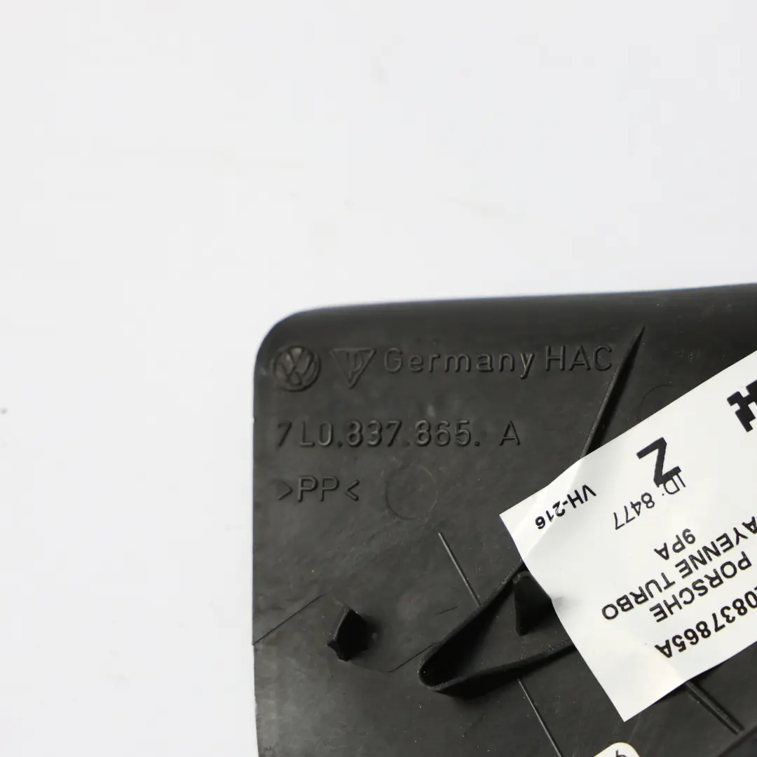 Porsche Cayenne 9PA Osłona Panel Drzwi Lewy Przód - SKU 7L0837865A - Numer Części 7L0837865A