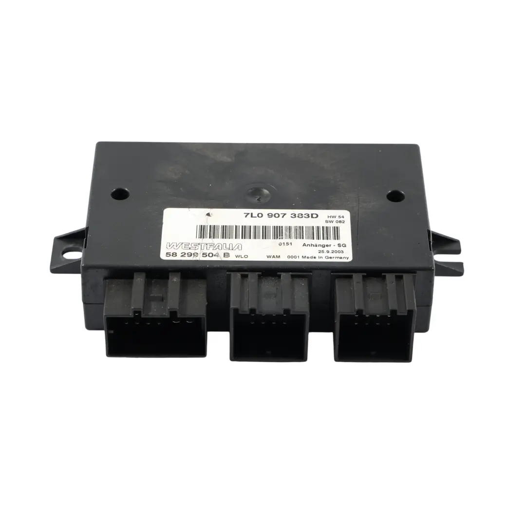 Porsche Cayenne 9PA Barra De Remolque Remolque Módulo Control Unidad - SKU 7L0907383D - Número de pieza 7L0907383D