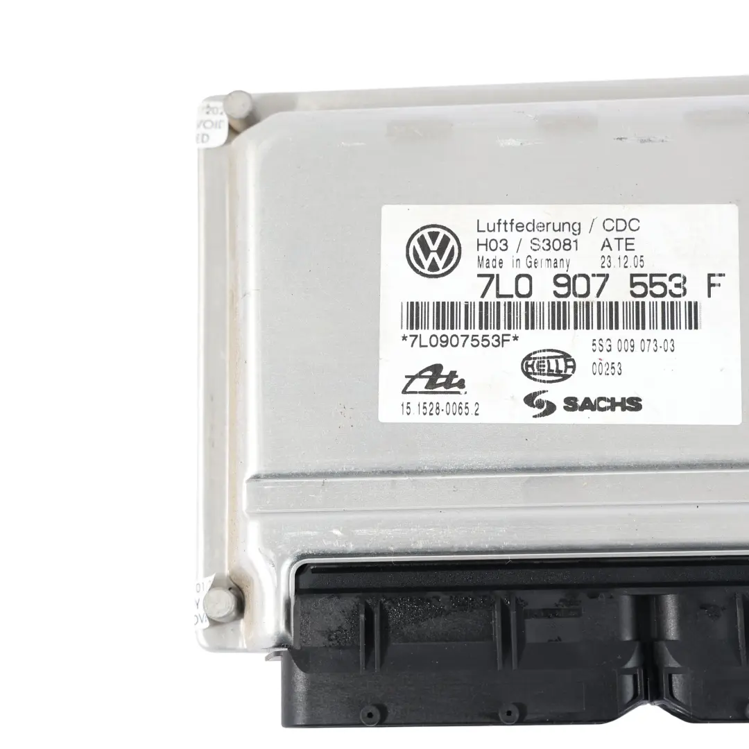 7L Moduł Sterownik Zawieszenia do VW Volkswagen Touareg o numerze 7L0907553F VW Volkswagen Touareg 7L Moduł Sterownik Zawieszenia - SKU 7L0907553F - Numer Części 7L0907553F