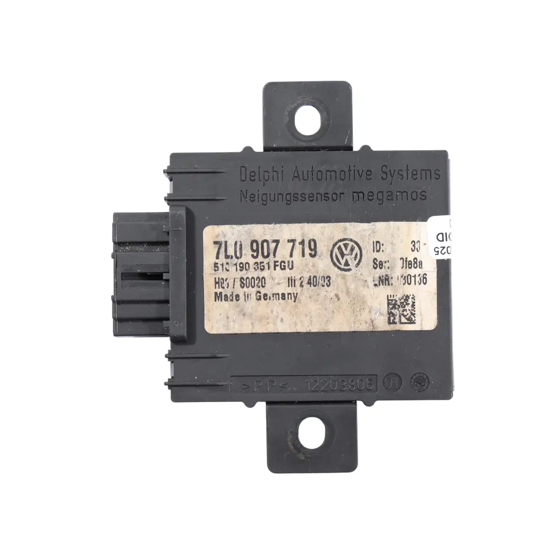 7L Anti Theft Alarm System Control Module Unit ECU to Volkswagen Touareg with Part number 7L0907719 Volkswagen Touareg 7L Anti Theft Alarm System Control Module Unit ECU - SKU 7L0907719 - Part number 7L0907719