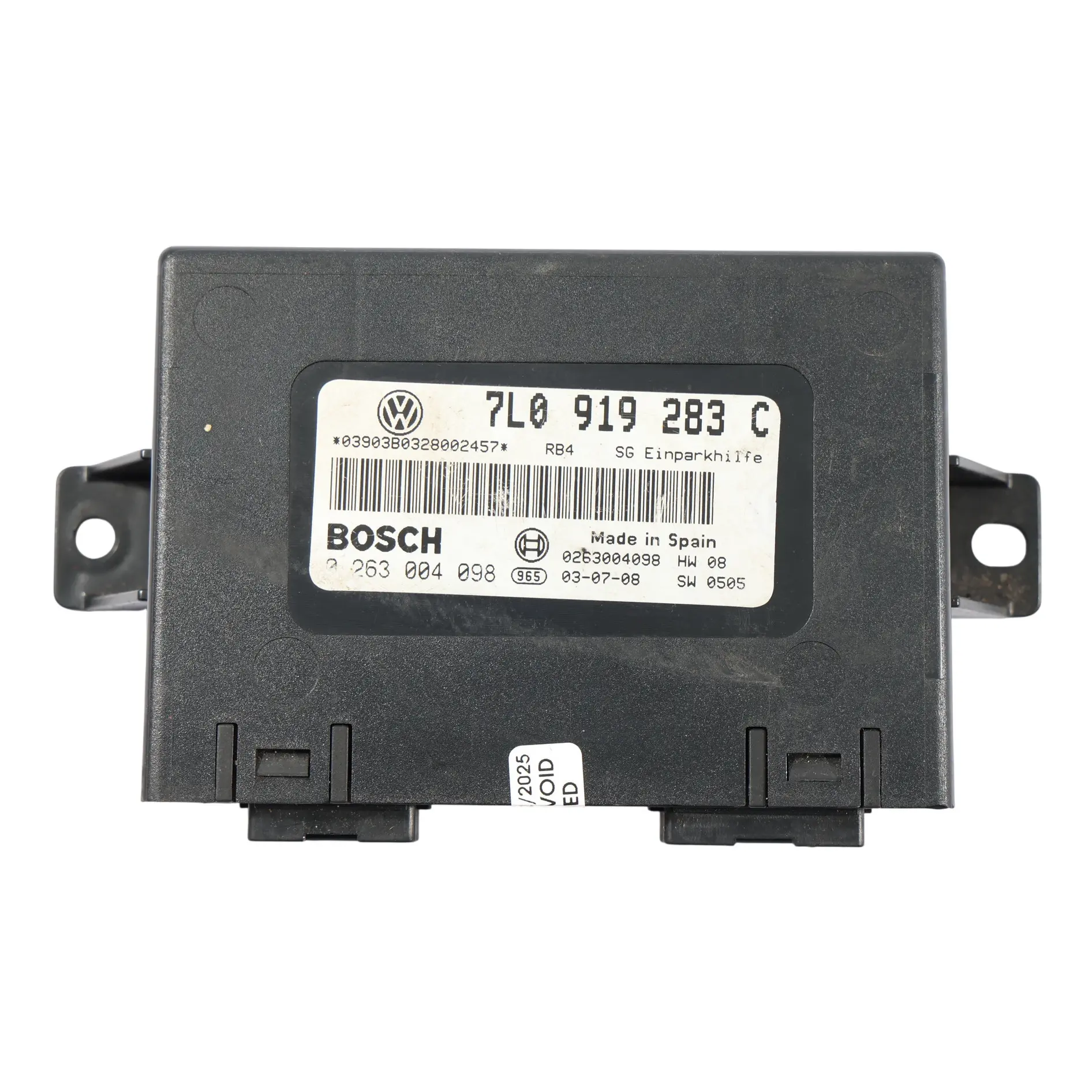 Volkswagen Touareg 7L Module Commande Capteurs Stationnement PDC 7L0919283C