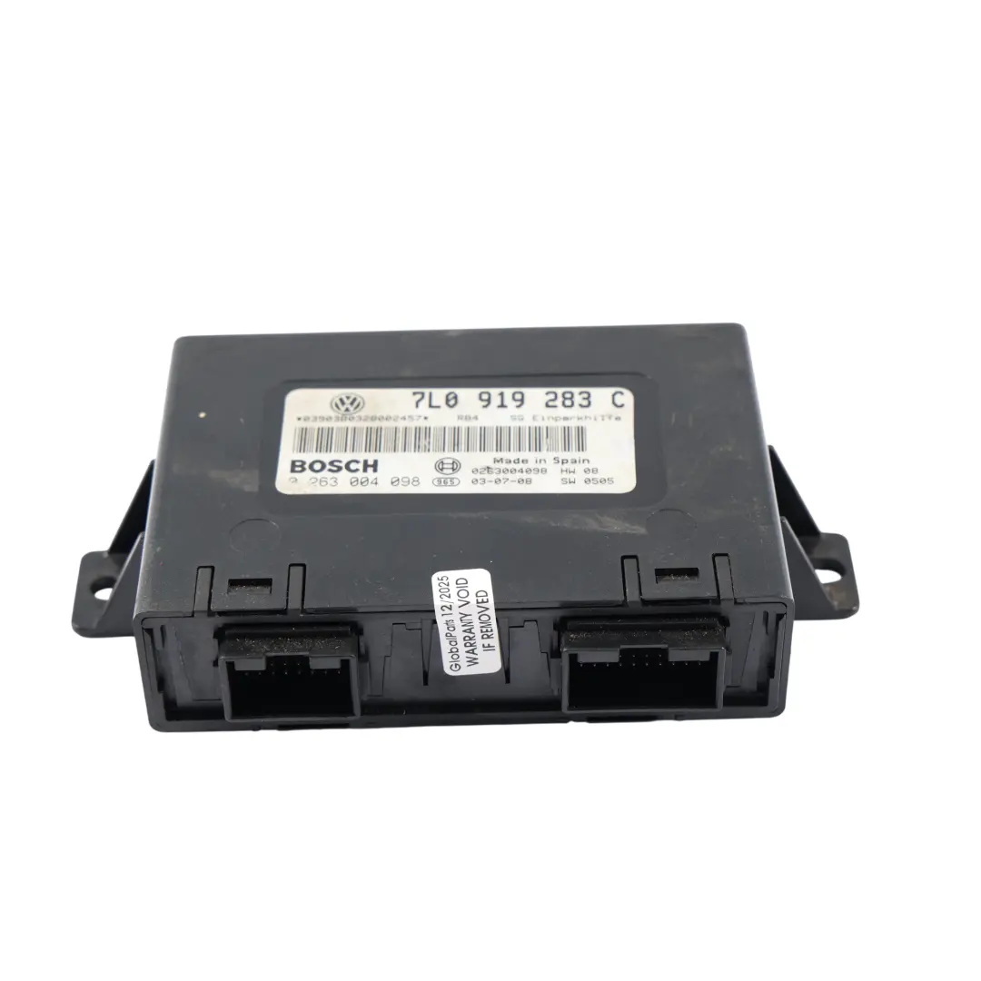 Volkswagen Touareg 7L PDC Sensor De Aparcamiento Módulo De Control - SKU 7L0919283C - Número de pieza 7L0919283C