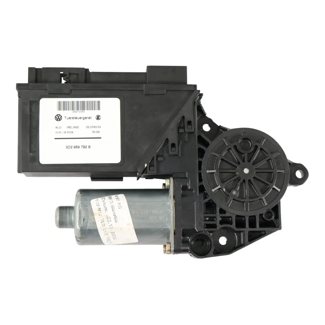 Porsche Cayenne 9PA Front Window Lifter Motor Regulator Driver Side - SKU RHD-7L0959702E - Part number 7L0959702E