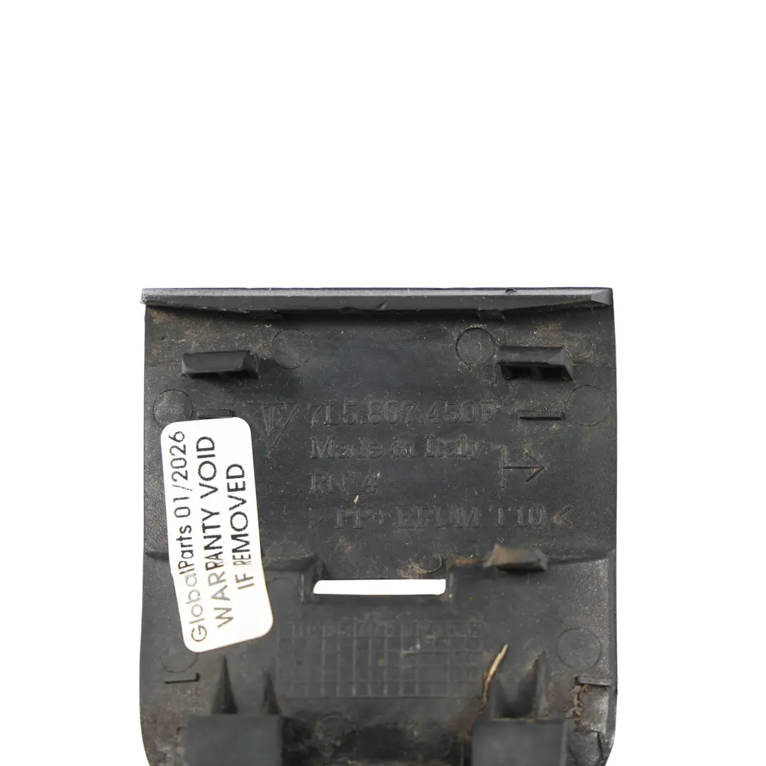 Porsche Cayenne 9PA Cache Anneau Remorquage Chocs Arrière Droit Noir Basalte C9Z - SKU 7L5807450F-BAB - Numéro de pièce 7L5807450F