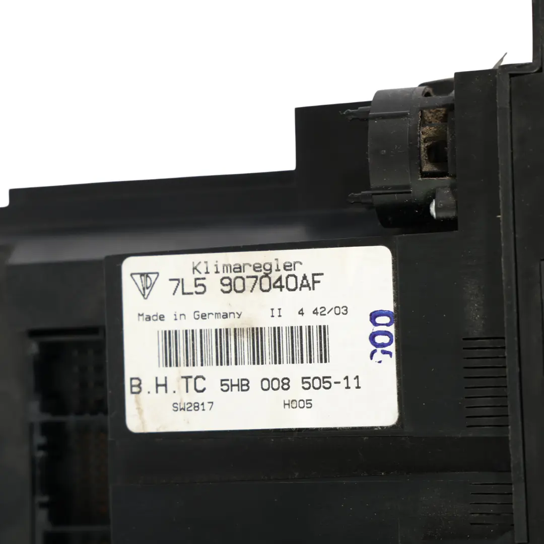 Klimaanlage A/C Bedienfeld Schalter für Porsche Cayenne 9PA mit Teilenummer 7L5907040AF Porsche Cayenne 9PA Klimaanlage A/C Bedienfeld Schalter - SKU 7L5907040AF - Teilenummer 7L5907040AF