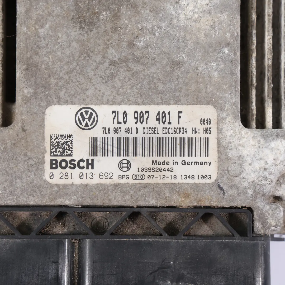 Volkswagen Touareg 7L 3.0TDI BKS 225HP Engine Unit ECU Kit Automatic - SKU 7L5907401-2 - Part number 7L5907401