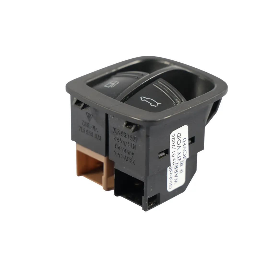 Porsche Cayenne 9PA 955 Interruptor Apertura Puerta Combustible Botón 7L5959527 - SKU 7L5959833 - Número de pieza 7L5959833